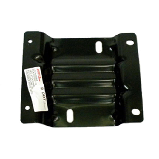 Front, Driver Side Bumper Bracket, Bumper Mounting Plate, CAPA CERTIFIED