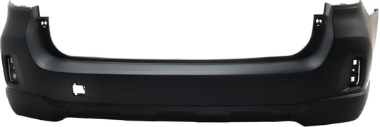 Rear Primed Bumper Cover, Without Parking Aid Sensor Holes, CAPA Certified