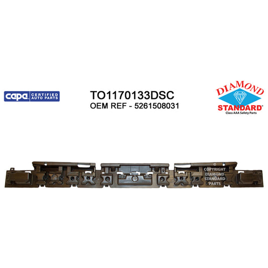Rear Bumper Absorber CAPA Certified