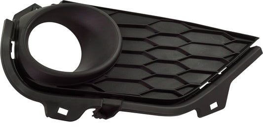 Front, Passenger Side Fog Light Trim, Textured Black, For Models without Parking Aid Sensor