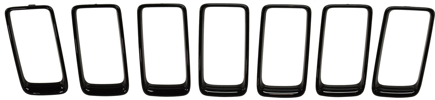 Grille Trim, Center, Painted Gloss Black