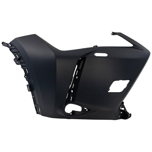 Front, Passenger Side Bumper End, Primed Plastic