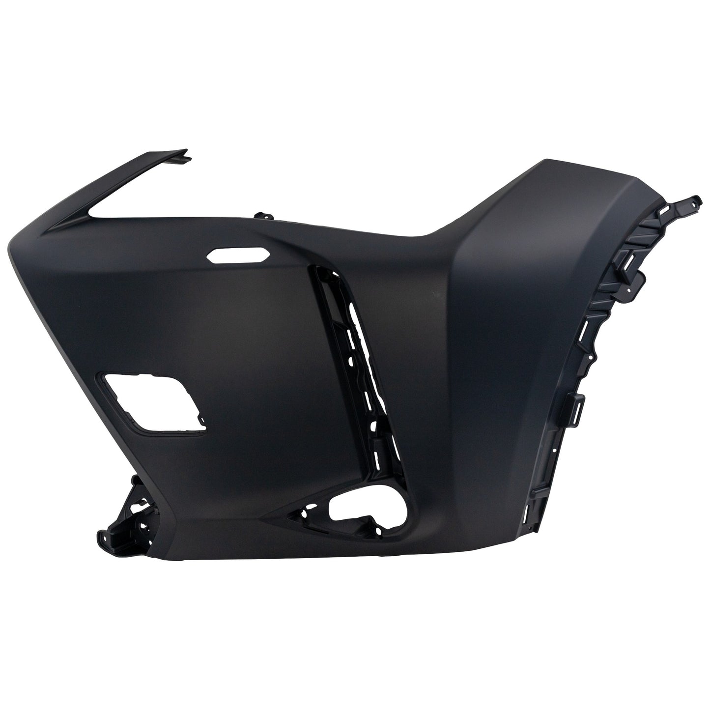 Front, Driver Side Bumper End, Primed Plastic