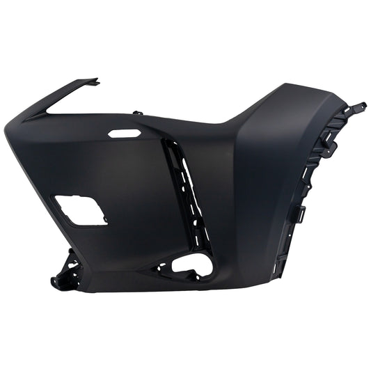 Front, Driver Side Bumper End, Primed Plastic