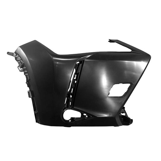 Front, Passenger Side Bumper End, Primed Plastic