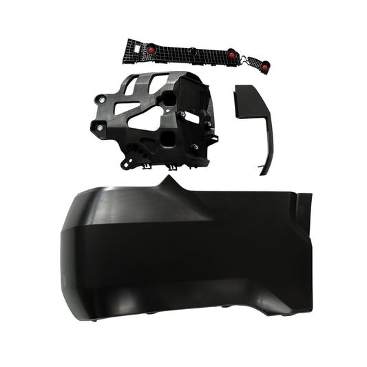 Накладка на задний бампер со стороны пассажира, грунтованная, внешняя