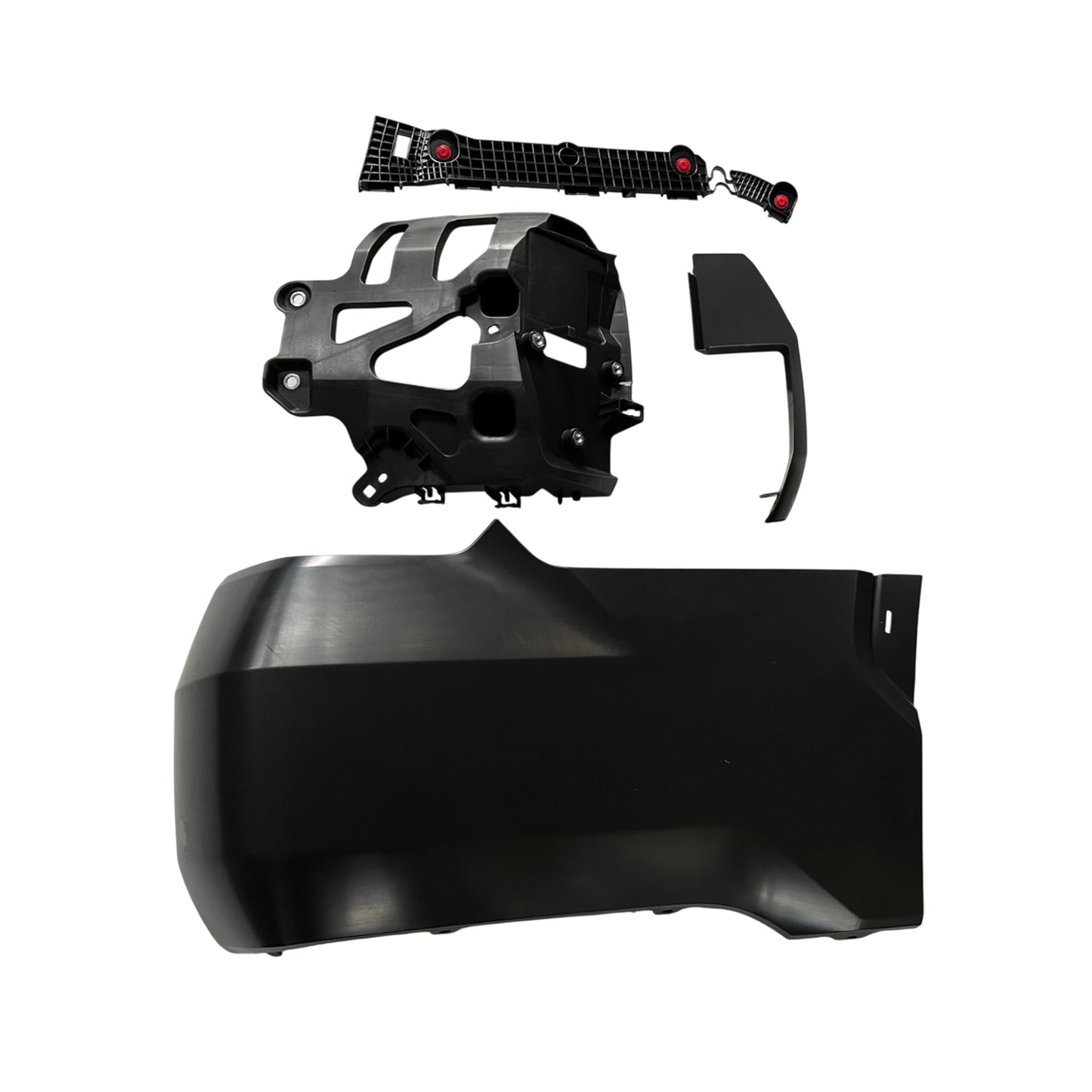 Накладка на задний бампер со стороны пассажира, грунтованная, внешняя