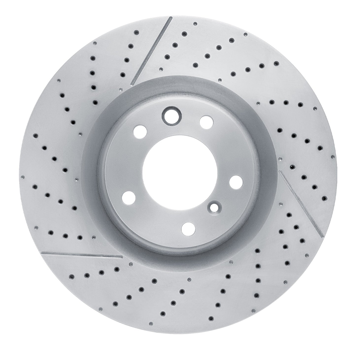 ECE-63147 Front Brake Disc, Cross-drilled and Slotted