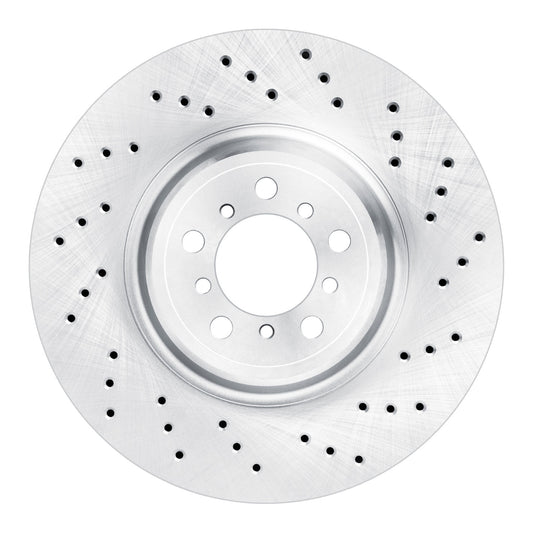 EXE-31128D Front, Passenger Side Brake Disc, Cross-drilled and Slotted,, 3.0L, 6Cyl