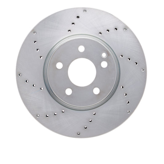 EXE-63085 Front Brake Disc, Cross-drilled and Slotted