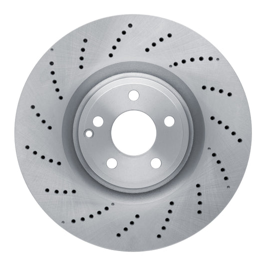 EXE-63097 Front Brake Disc, Cross-drilled and Slotted,, 4.7L, 8Cyl