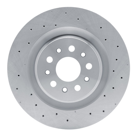 EXE-79013 Rear Brake Disc, Cross-drilled and Slotted