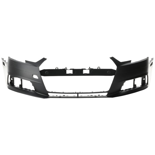 Front Primed Bumper Cover, Without Parking Aid Sensor Holes, Without Headlight Washer Holes