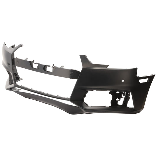 Front Primed Bumper Cover, With Parking Aid Sensor Holes, Without Headlight Washer Holes