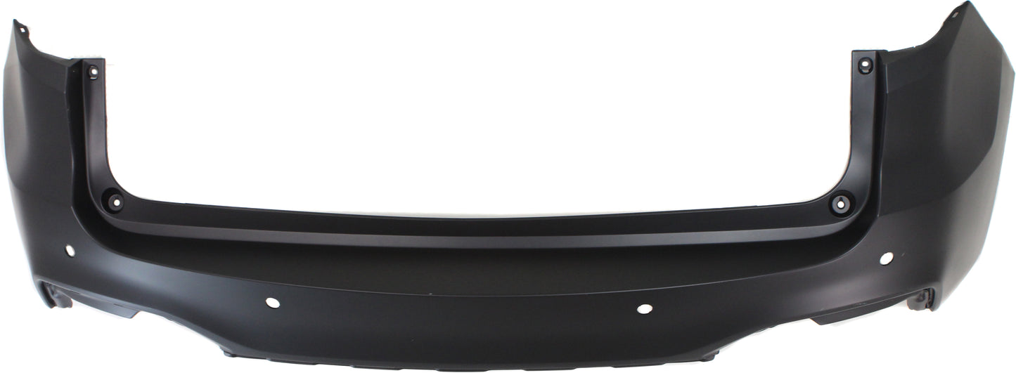 Rear, Upper Primed Bumper Cover, Base Model, 6 Cyl., 3.5L Engine, With Parking Aid Sensor Holes