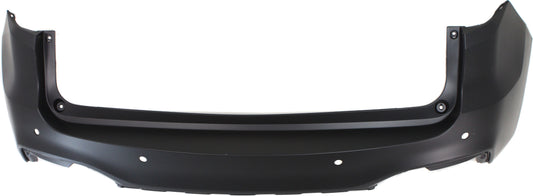 Rear, Upper Primed Bumper Cover, Base Model, 6 Cyl., 3.5L Engine, With Parking Aid Sensor Holes