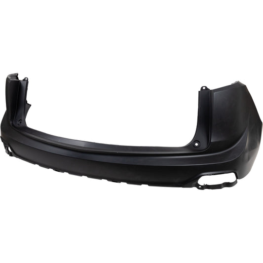Rear, Upper Primed Bumper Cover, Without Parking Aid Sensor Holes, CAPA CERTIFIED