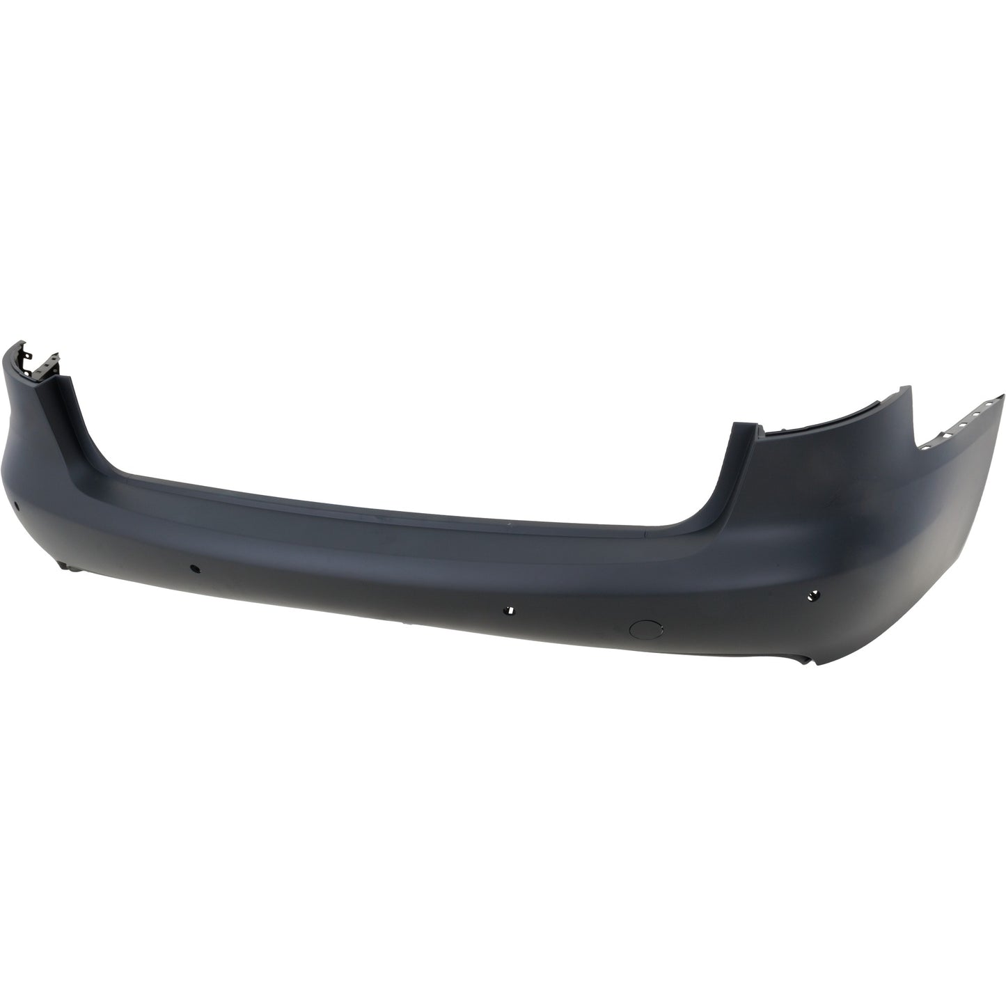 Накладка на задний бампер, грунтованная, универсал, для моделей без пакета S-Line, с отверстиями для датчиков парковки