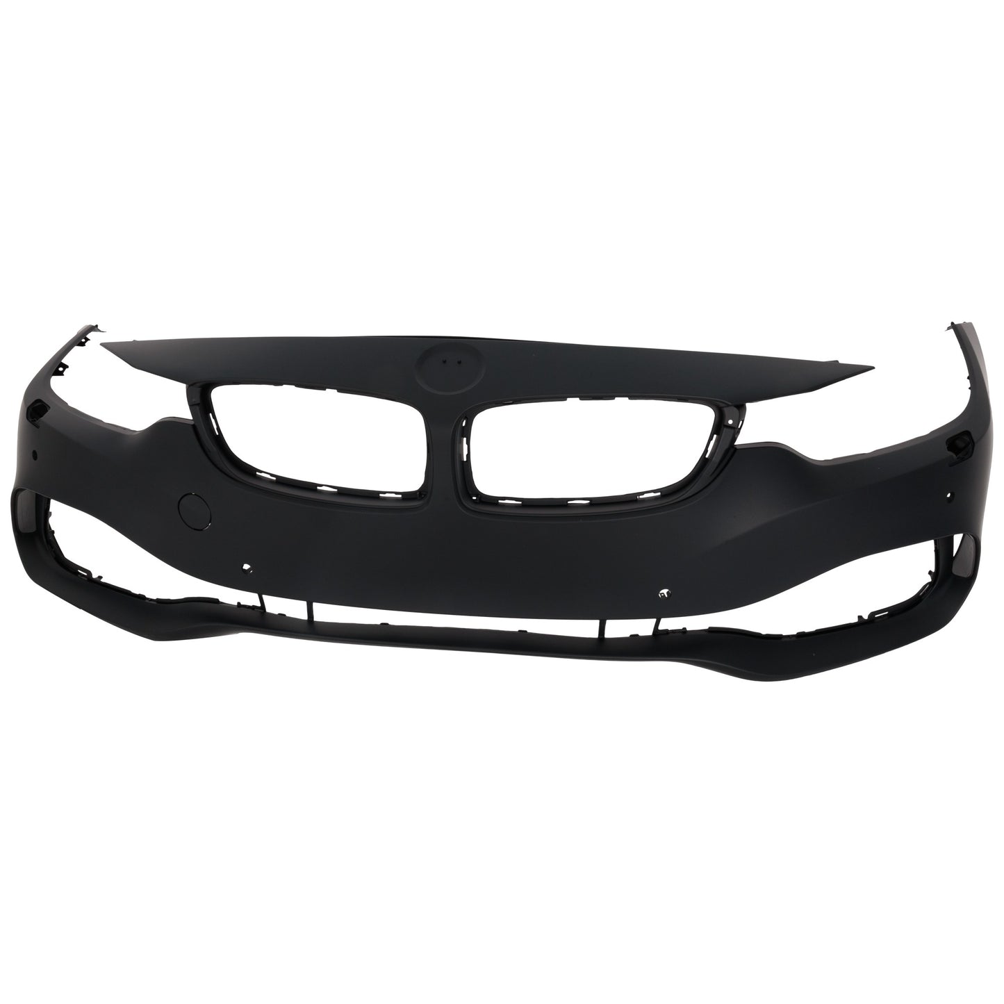 Front Primed Bumper Cover, Base Model, With Park Sensor and Headlight Washer Holes, For Models Without Parking Assist Sensor and M Sport Package