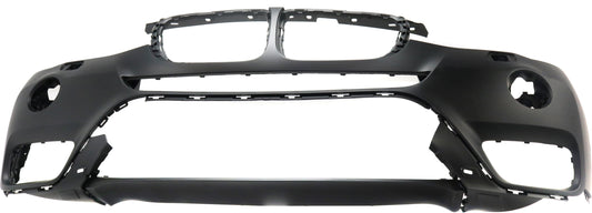 Front Primed Bumper Cover, For Models With Park Assistant, Headlights Washer, Without LED Fog Lights, Surround View, M Aerodynamics Package