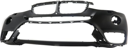 Front Primed Bumper Cover, For Models With Surround View, With Headlights Washer, Without Park Assistant, LED Fog Lights, M Aerodynamics Package