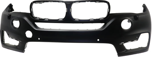 Front Primed Bumper Cover, For Models With Park Assistant, Headlights Washer, Night Vision, Without Surround View and M Aerodynamics Package, CAPA Certified
