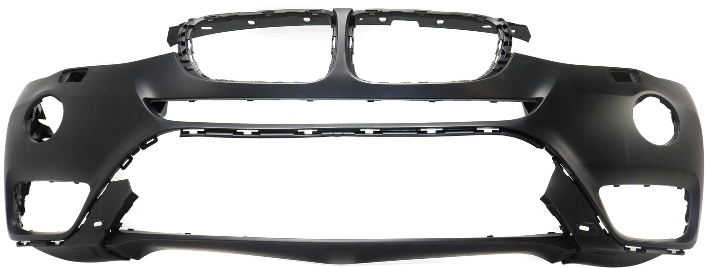 Front Primed Bumper Cover, With Fog Light Holes and Parking Assist Sensor, With Surround View, For Models Without M Package