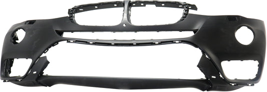 Front Primed Bumper Cover, With Fog Light Holes and Surround View, For Models Without Parking Assist Sensor and M Package