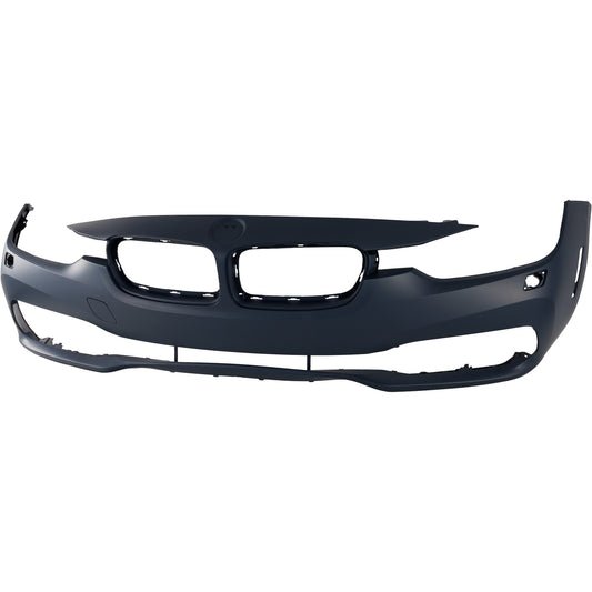 Front Primed Bumper Cover, Standard/Modern Line, For Models without M Sport Package, with Headlight Washer Holes
