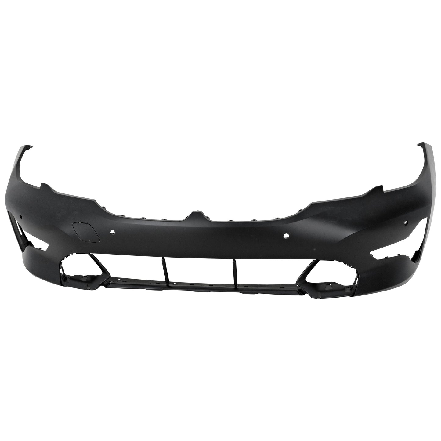 Front Primed Bumper Cover, For Models without M Sport Package, with Park Distance Control Sensor Holes, without Park Assist Sensor Holes, Sedan