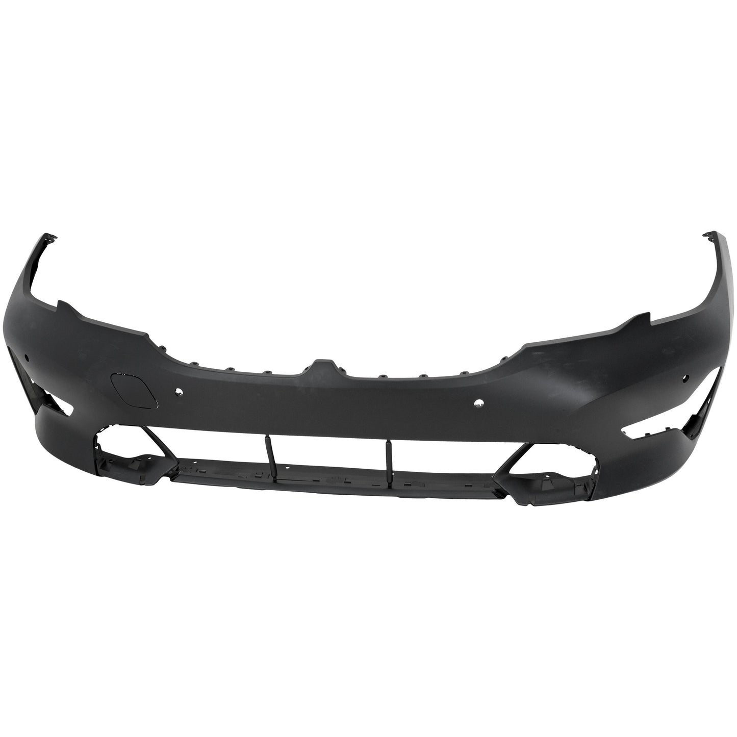 Front Primed Bumper Cover, For Models without M Sport Package, with Park Distance Control Sensor Holes, with Park Assist Sensor Holes, Sedan