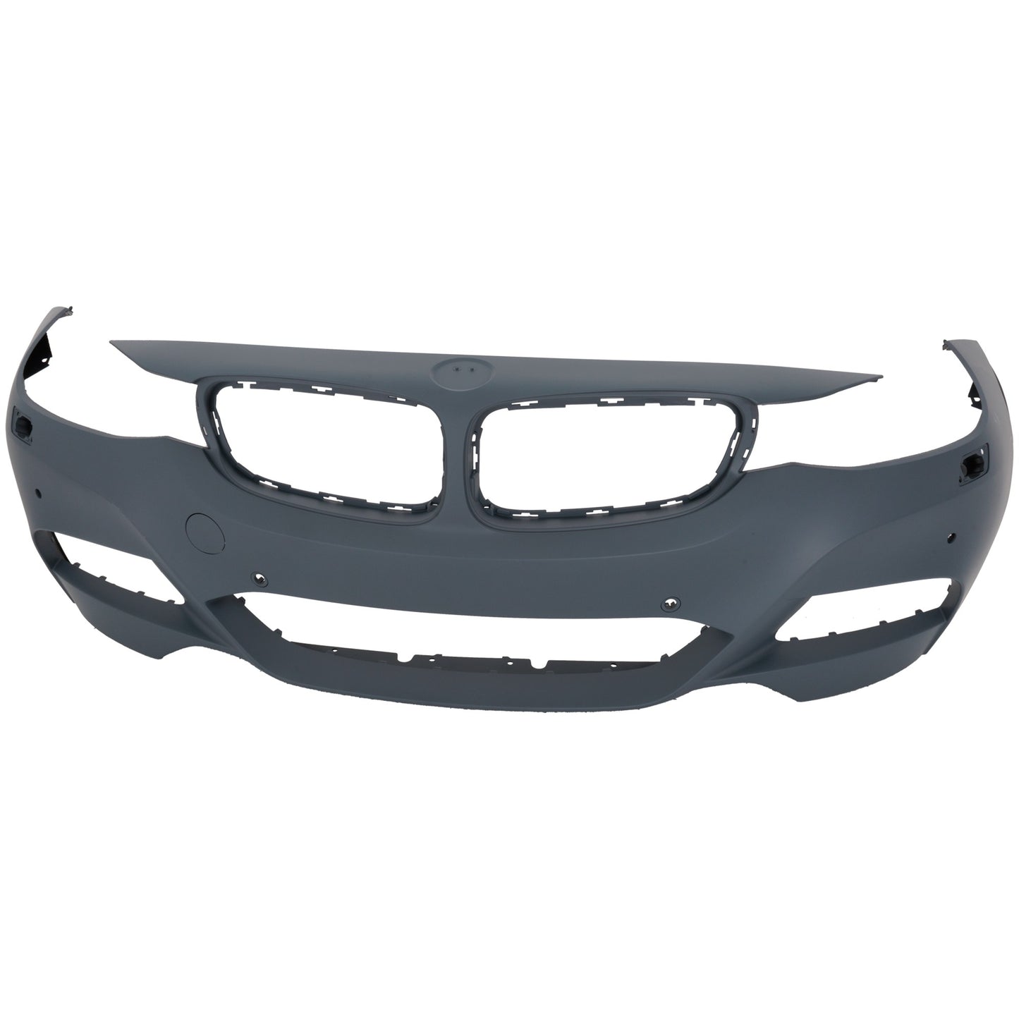 Front Primed Bumper Cover, For Models with M Sport Package, Headlamp Washer, Park Distance Control, and Side View Camera and without Park Assist