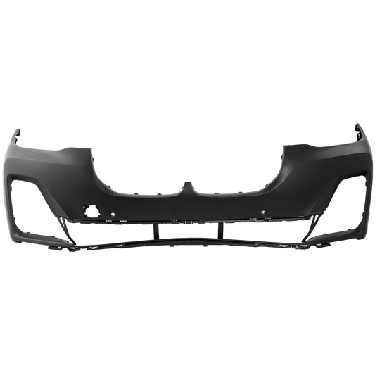 Front Primed Bumper Cover, For Models Without Parking Assist Sensor Hole and M Sport Package, CAPA Certified