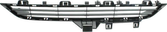 Front, Center, Upper Bumper Grille, Black