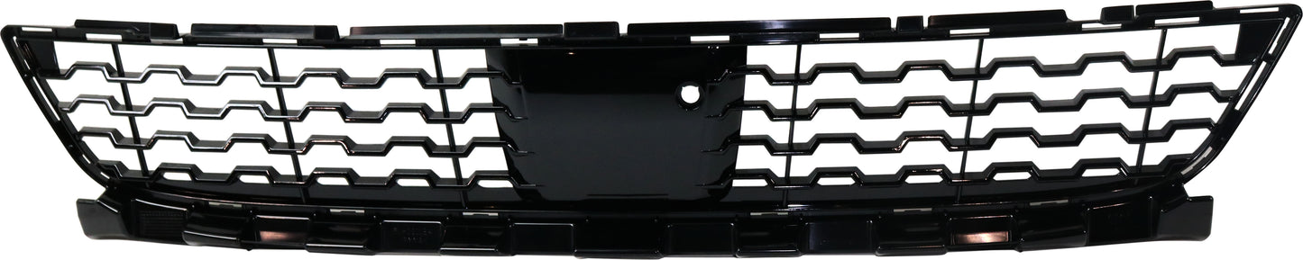 Front, Center Bumper Grille, Textured Black