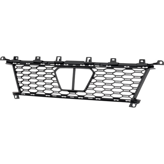Передняя часть, центральная решетка бампера, глянцево-черная, базовая модель
