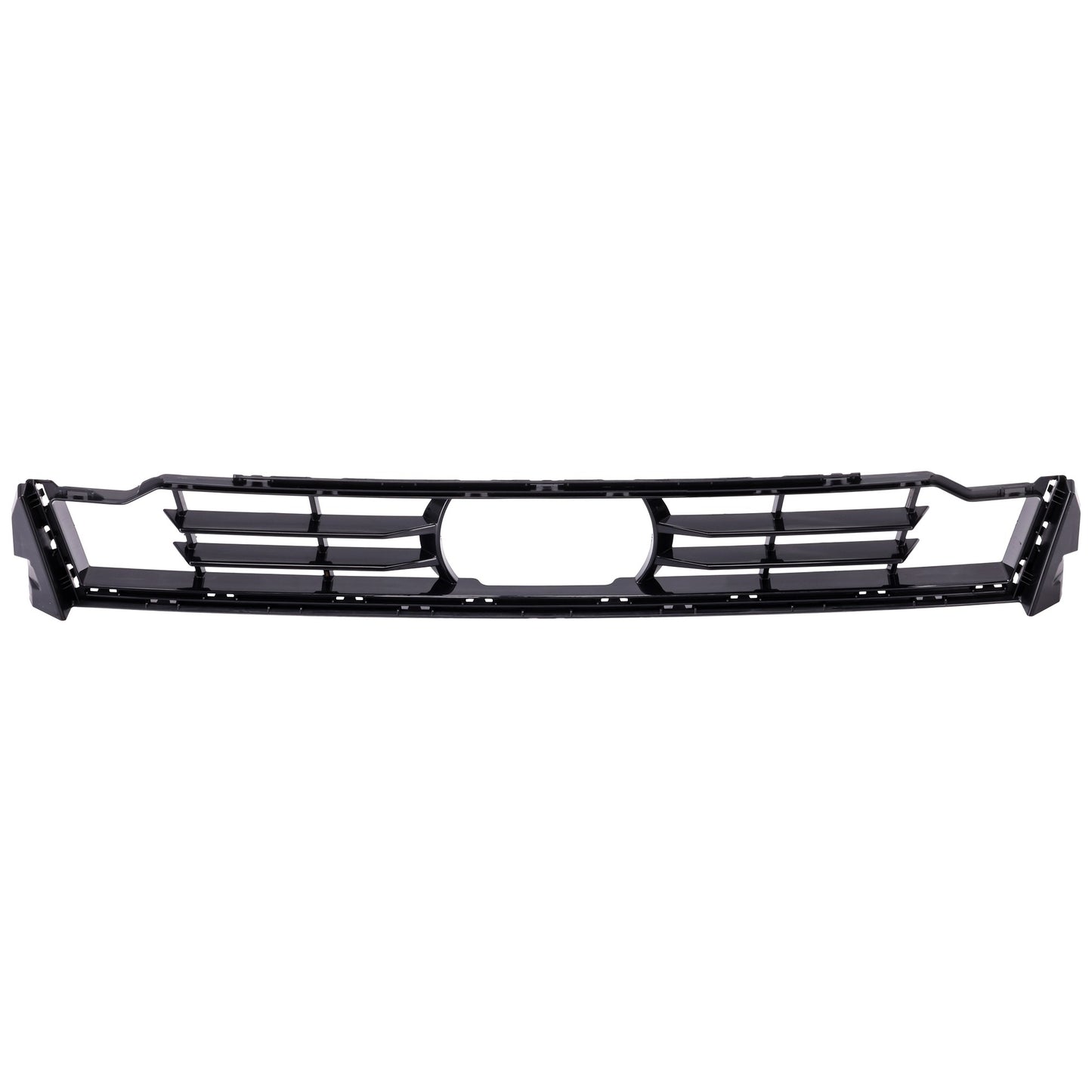 Передняя центральная решетка бампера, глянцево-черная