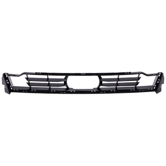 Передняя центральная решетка бампера, глянцево-черная