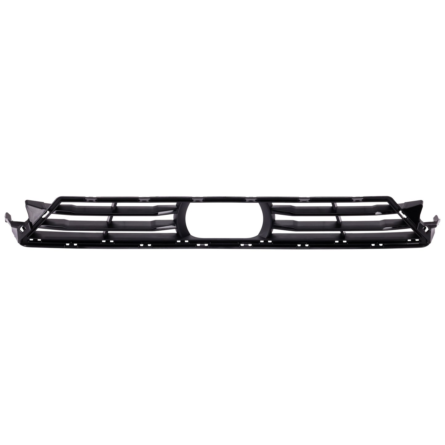 Передняя центральная решетка бампера, текстурированная черная с глянцевой черной вставкой