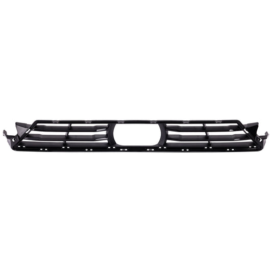 Передняя центральная решетка бампера, текстурированная черная с глянцевой черной вставкой
