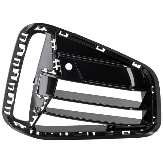 Front, Passenger Side, Side Bumper Grille, Gloss Black