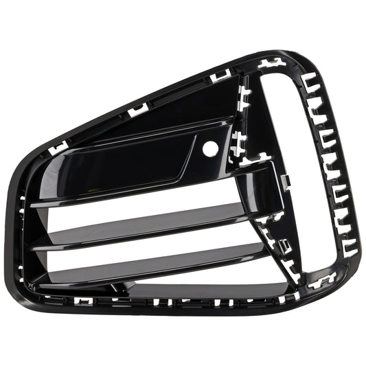 Front, Driver Side, Side Bumper Grille, Gloss Black