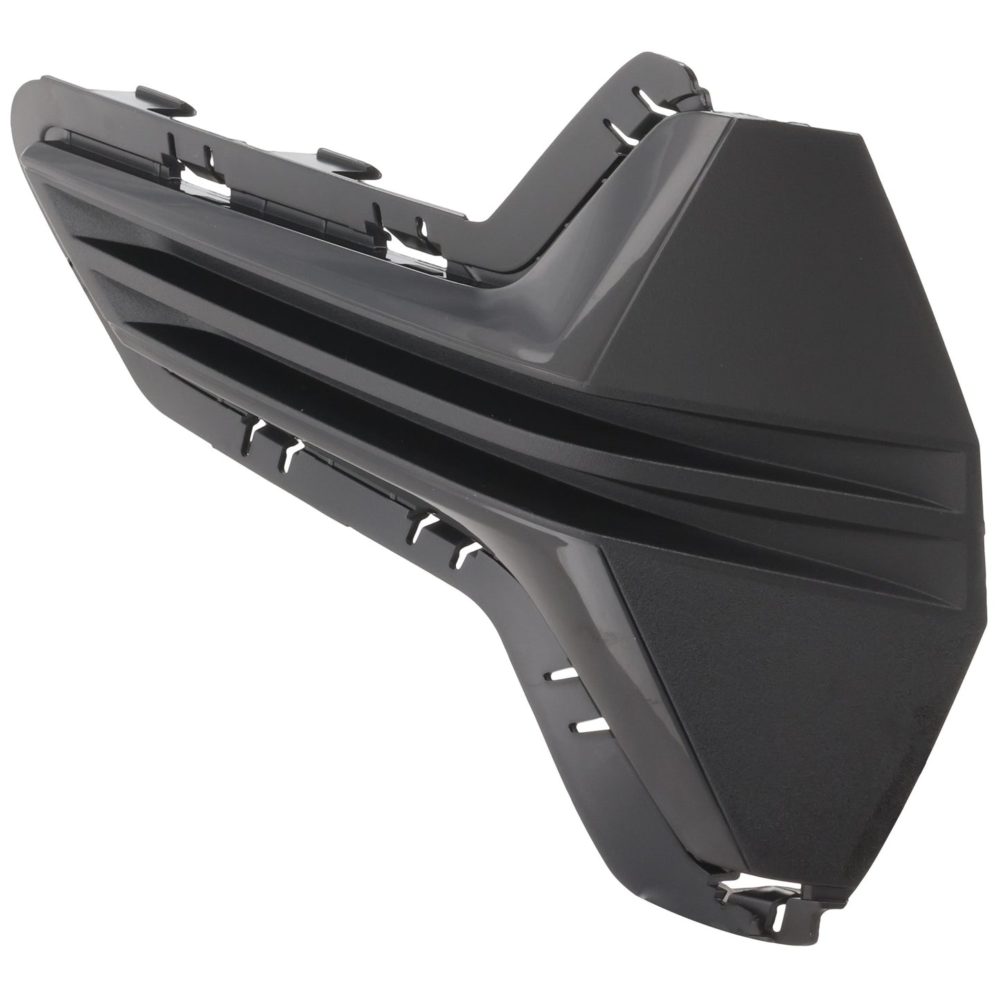 Решетка бампера спереди со стороны водителя, глянцево-черная