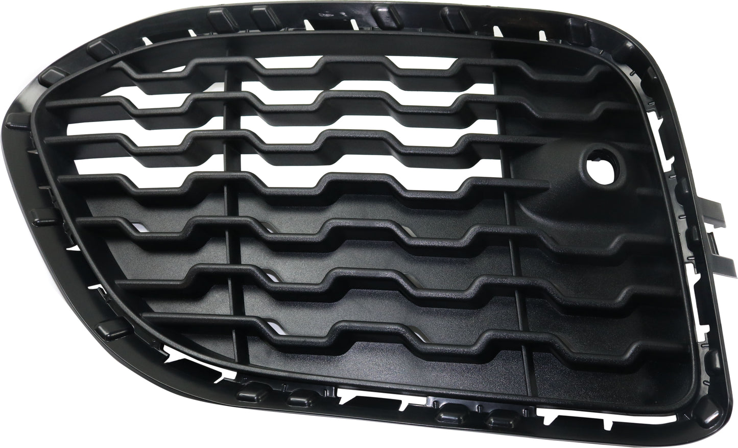 Front, Passenger Side Bumper Grille, Textured Black