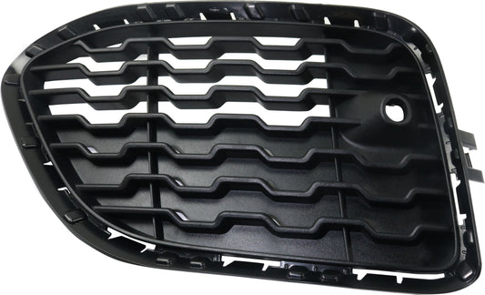 Front, Passenger Side Bumper Grille, Textured Black