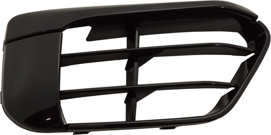 Front, Passenger Side Bumper Grille, Gloss Black