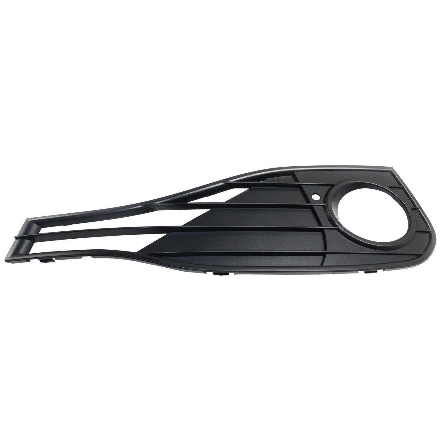 Front, Driver Side Fog Light Trims, Partially Open Grid, Textured Black, For Models Without Sport Line (P7ACA), Modern Line (P7S1A), Luxury Line (P7S2A) and M Aero Package (S715A)