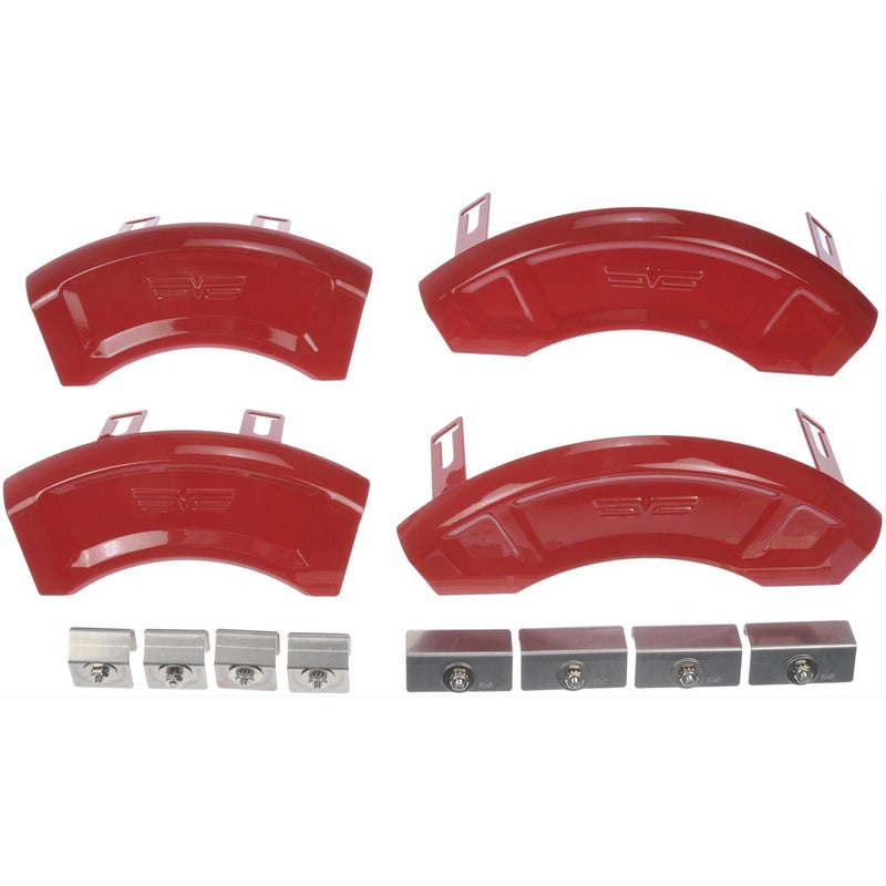11-0004F Brake Caliper Cover - Gloss red, Aluminum