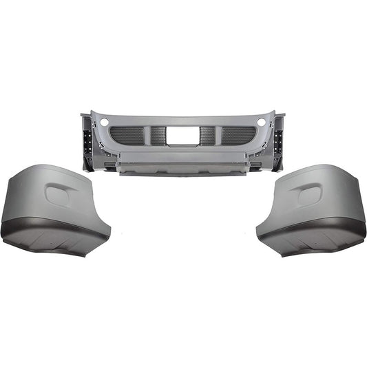 242-6016 Front Bumper, Painted Gray, without Fog Lamp Holes