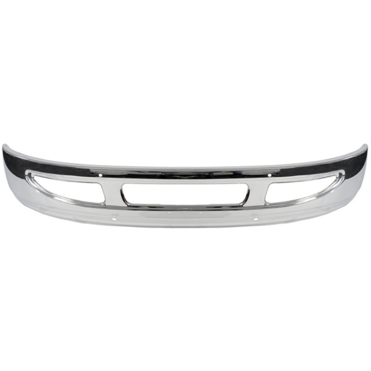 242-6090 Front Bumper, Chrome, Aerodynamic 2.67 Mm, with Large Towhook Hole